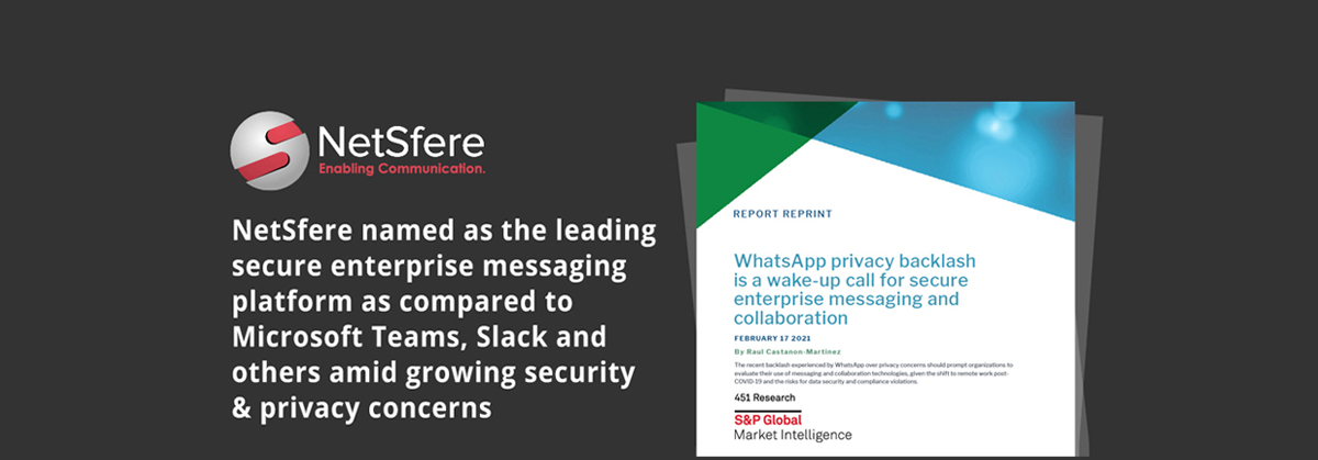 NetSfere Named as Leading Secure Enterprise Messaging Platform